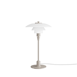 PH 2/1 tafellamp, glossy beige