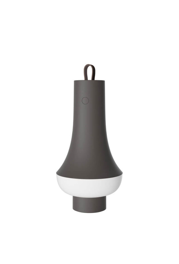 Tomoshi Portable tafellamp / batterijlamp, donkerbruin