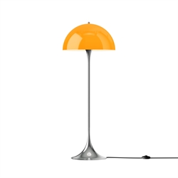 Panthella 500 vloerlamp, chroom/oranje opaal