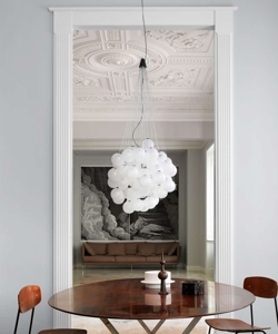 Showroomlamp: Stochastic 48 hanglamp, opaal