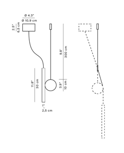 Doi hanglamp rozet, zwart