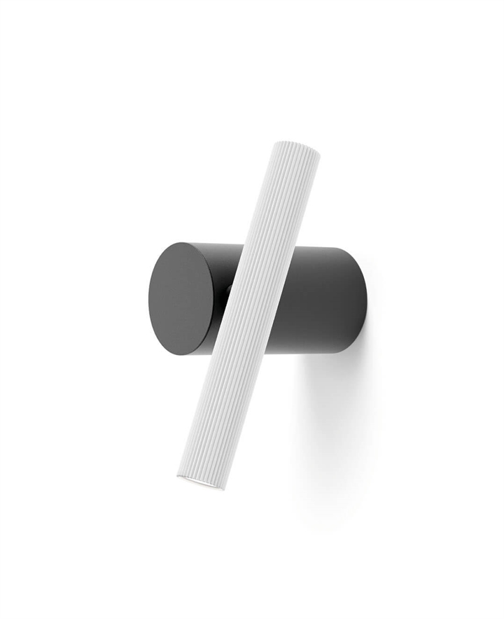 Doi wandlamp / plafondlamp, zwart/wit