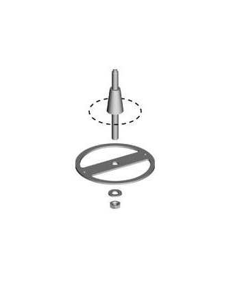 Fortebraccio tafellamp bevestigingspen, metaal