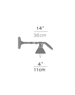 Fortebraccio Ø11 wandlamp/plafondlamp, metaal