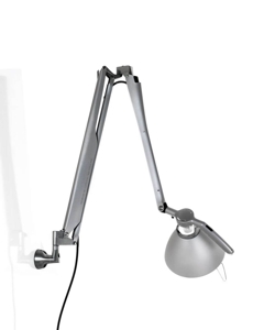 Fortebraccio tafellamp / wandlamp arm en kap, metaal