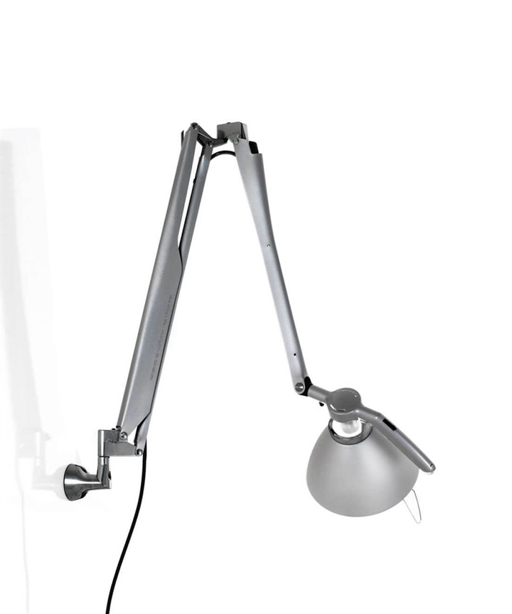 Fortebraccio tafellamp / wandlamp arm en kap, metaal