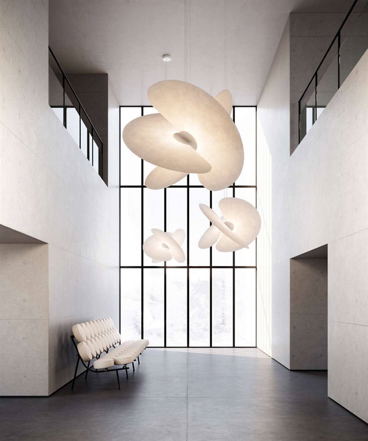 Levante Ø102 kroonluchter kap, wit