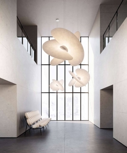 Levante Ø102 kroonluchter kap, wit