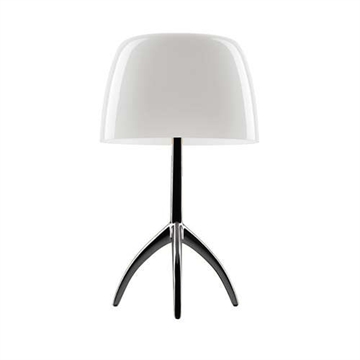 Lumiere Grande, wit/zwart chroom, aan/uit