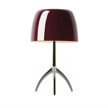 Lumiere Grande, rood/alu met dimmer