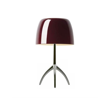 Lumiere Piccola, rood/alu met dimmer