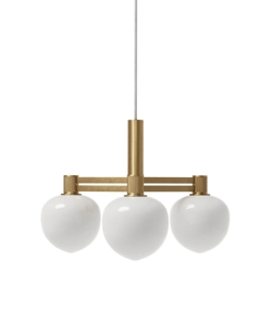 Memoir 3 kroonluchter 120, messing/opal