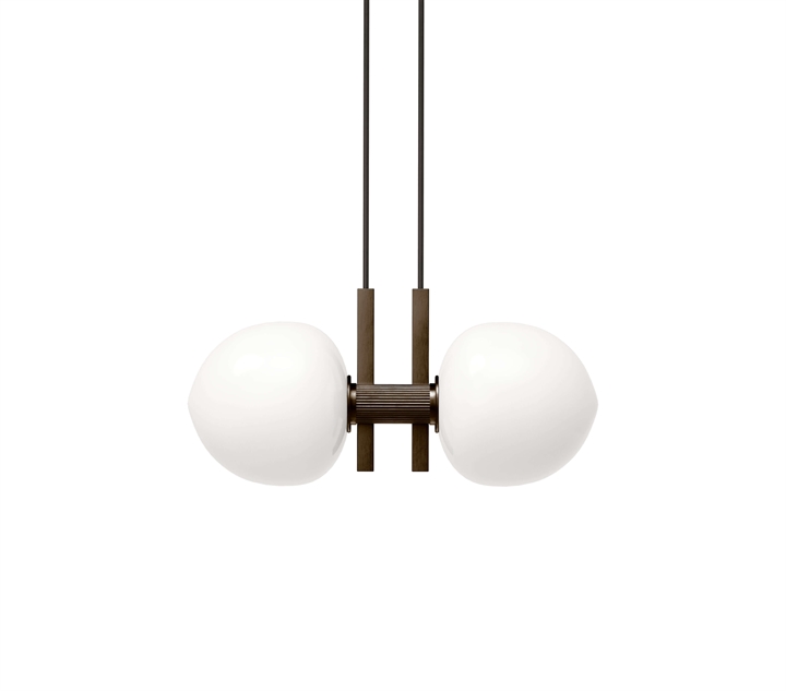Memoir 2 hanglamp 120, brons/opaal