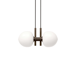 Memoir 2 hanglamp 120, brons/opaal