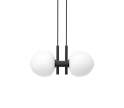 Memoir 2 hanglamp 120, zwart/opaal