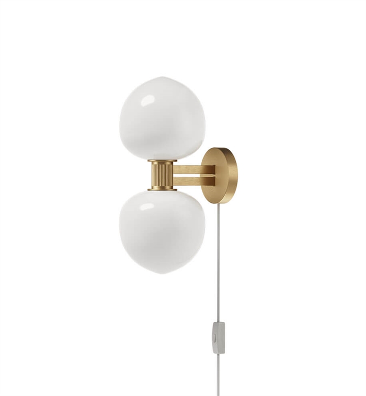 Memoir 2 wandlamp 120, messing/opal