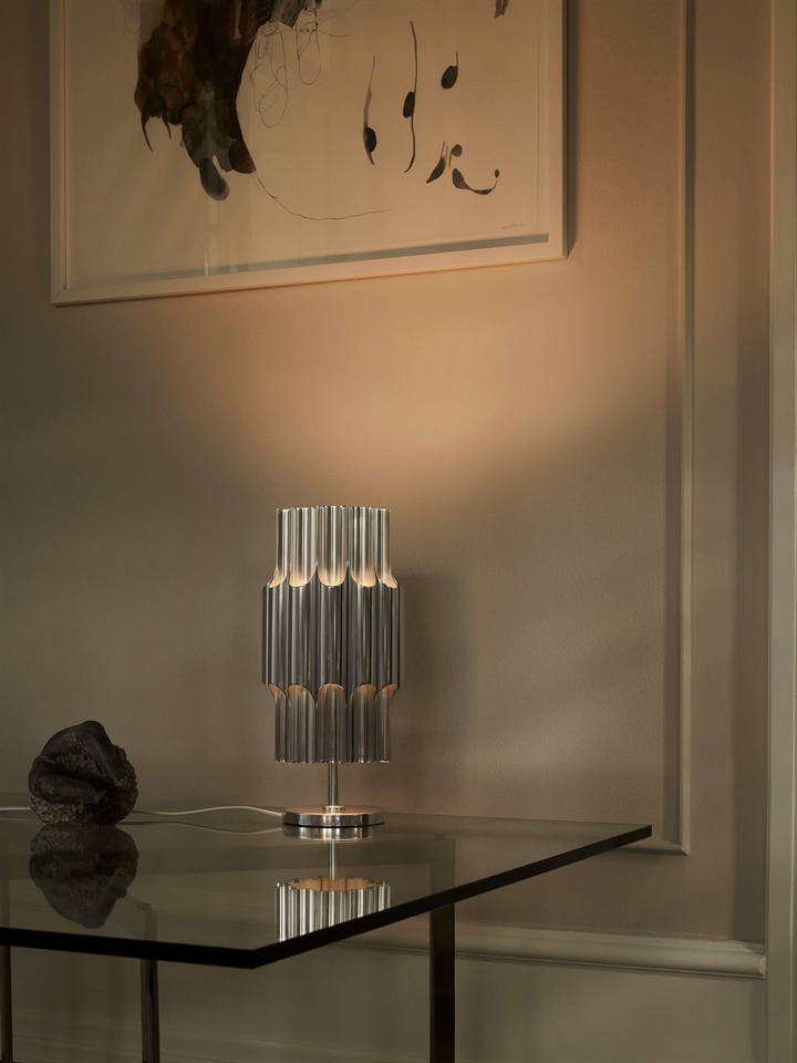 Pan tafellamp 190, aluminium