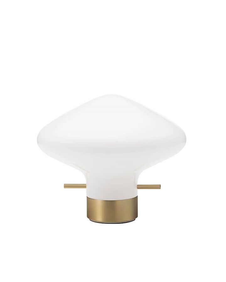 Repose tafellamp 175, messing/opal