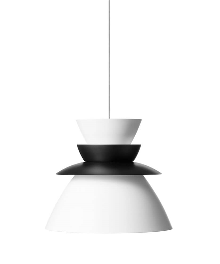 Sundowner hanglamp 400, zwart/wit