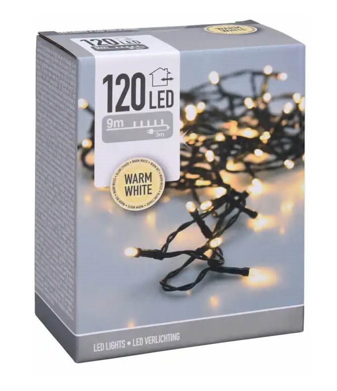 Buiten lichtslinger met 120 LED-lampjes