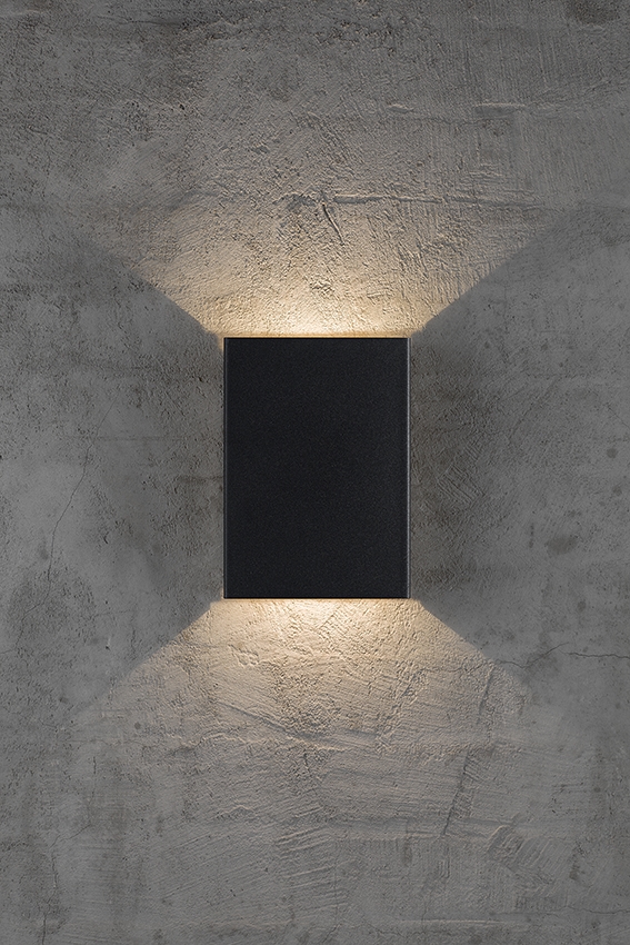 Fold 15 buiten wandlamp LED, zwart