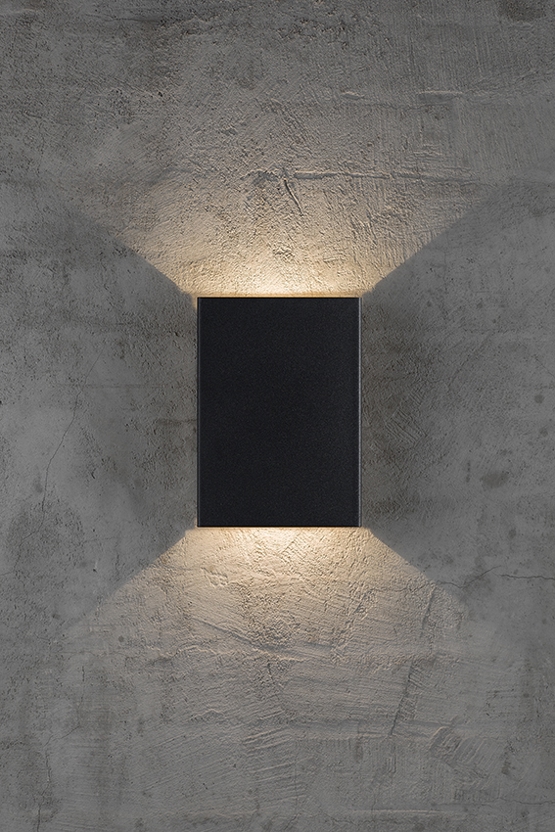 Fold 15 buiten wandlamp LED, zwart