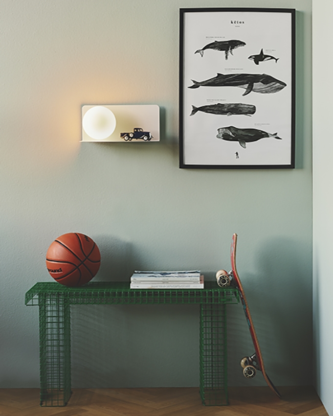 Lilibeth wandlamp, wit