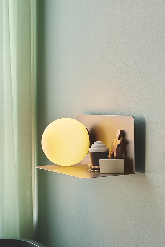 Lilibeth wandlamp, bruin