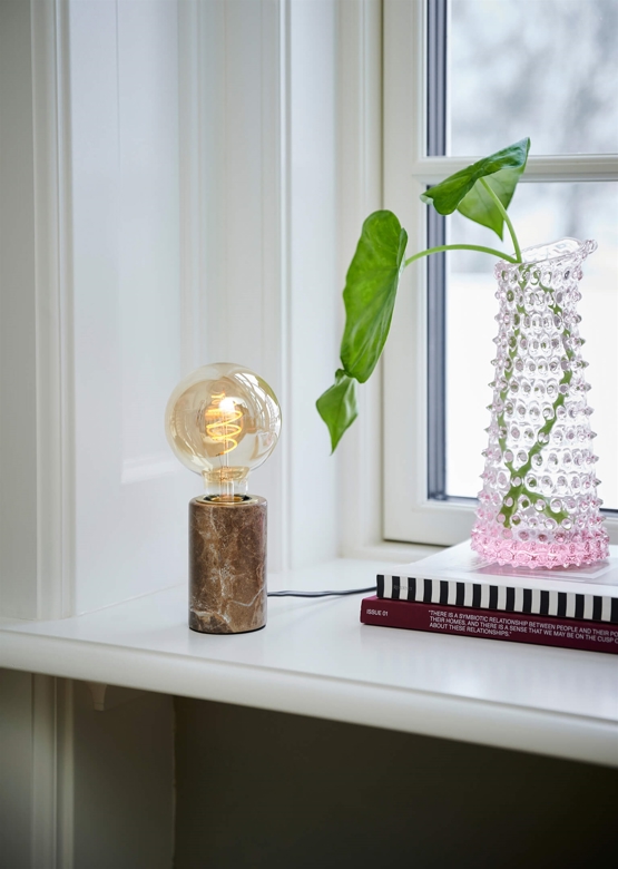 Siv Marble tafellamp, bruin