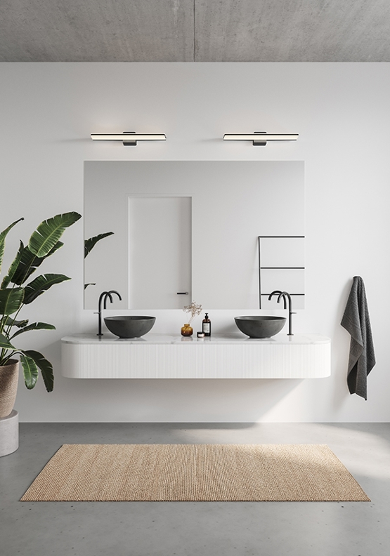 Tinia 60 wandlamp, zwart