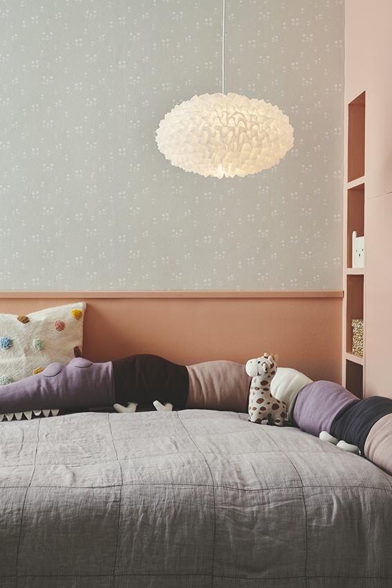 Villo chiffon hanglamp 30, wit