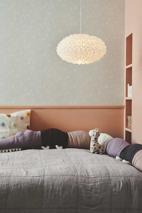 Villo chiffon hanglamp 30, wit