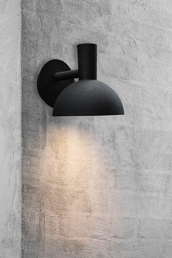 Arki 20 buiten wandlamp, zwart