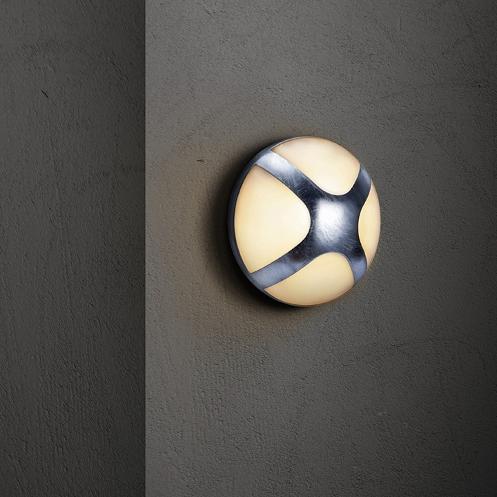 Cross 20 buiten wandlamp, gegalvaniseerd staal