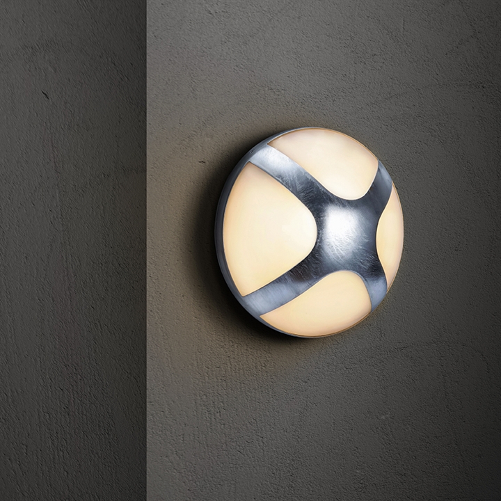 Cross 25 buiten wandlamp, gegalvaniseerd staal