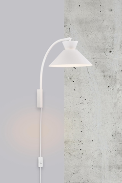 Dial wandlamp, wit