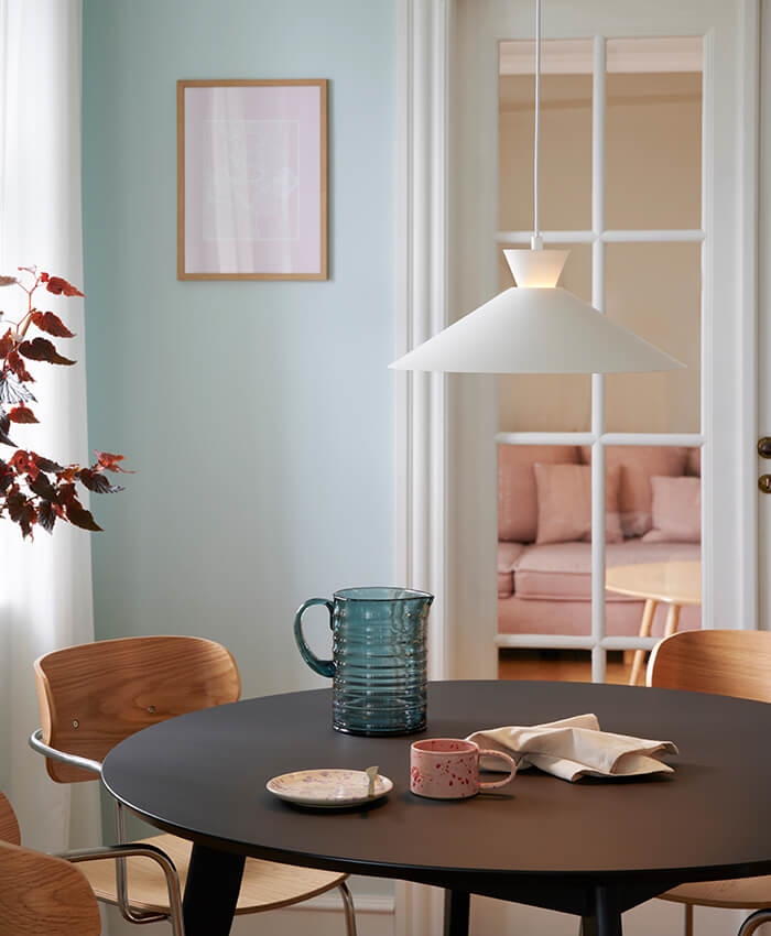 Dial 45 hanglamp, wit