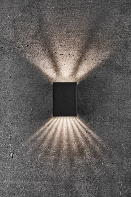 Fold 10 buiten wandlamp LED, zwart