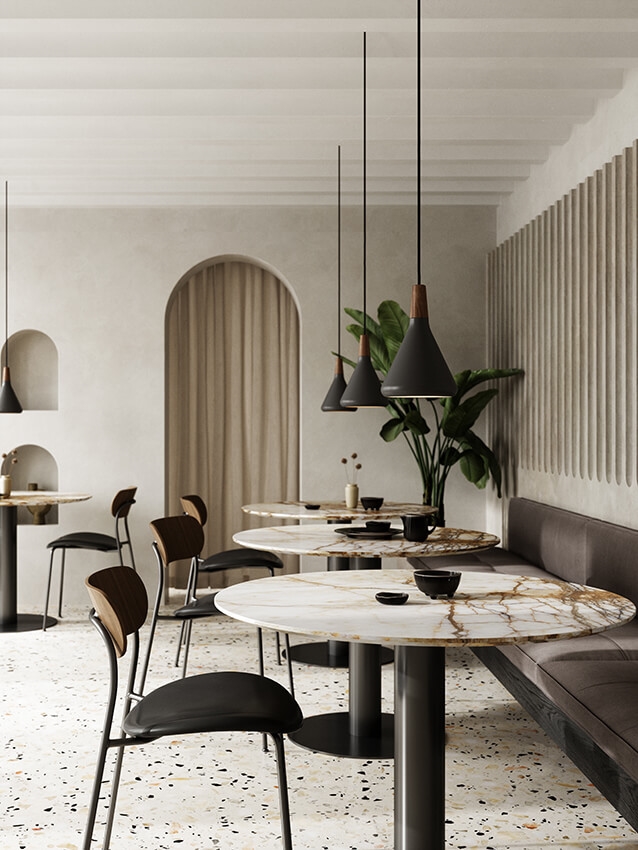 Nori 18 hanglamp, zwart