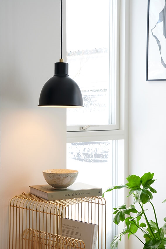 Pop hanglamp, mat zwart