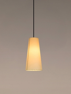 GT4 hanglamp, perkament/zwart/zwart