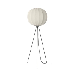 Knit-Wit Ø60 vloerlamp hoog, pearl wit