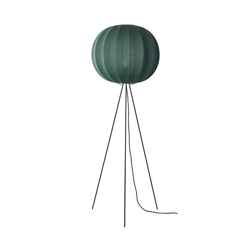 Knit-Wit Ø60 vloerlamp hoog, tweed groen