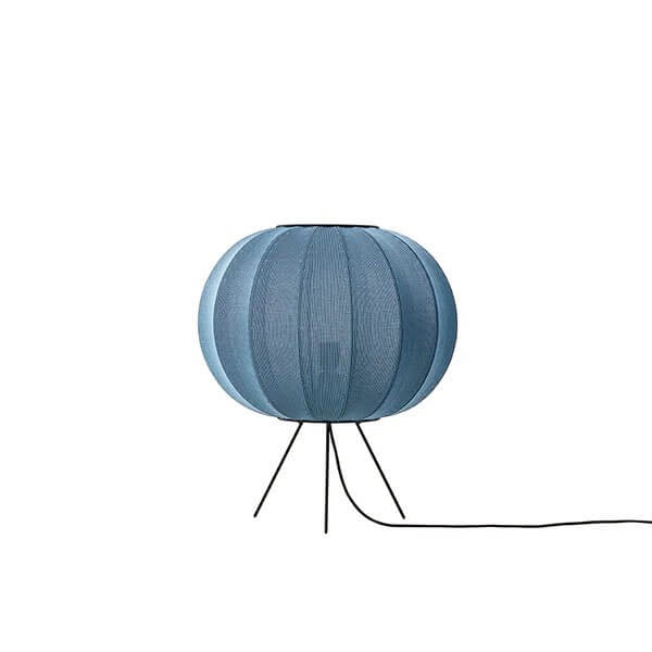 Knit-Wit Ø45 vloerlamp laag, bluestone