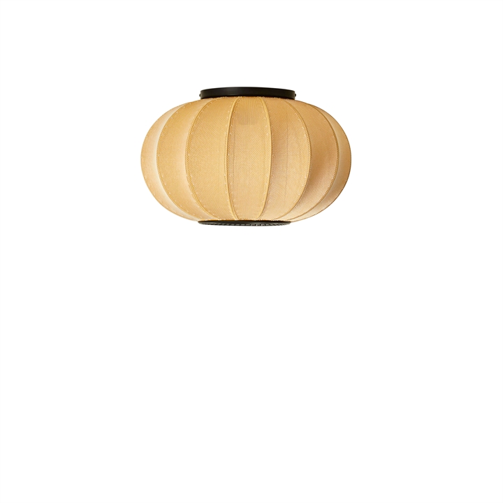 Knit-Wit Ø45 ovale wandlamp/plafondlamp, sunrise