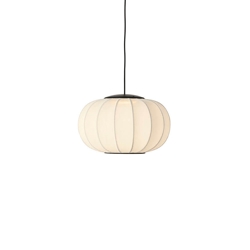 Knit-Wit Ø45 ovale hanglamp LED, pearl wit