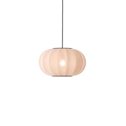 Knit-Wit Ø45 ovale hanglamp, sandstone