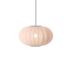 Knit-Wit Ø57 ovale hanglamp, sandstone