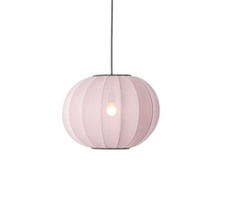 Knit-Wit Ø45 ronde hanglamp, lichtroze