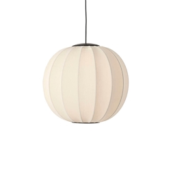 Knit-Wit Ø60 ronde hanglamp LED, pearl wit